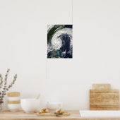 Tropisch Storm Hanna over de oostkust Poster (Keuken)