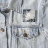 Tropisch Storm Hanna Vierkante Button 5,1 Cm (In situ)