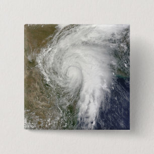 Tropisch Storm Hermine boven Texas Vierkante Button 5,1 Cm