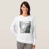 Tropisch Storm Hermine in de Golf van Mexico T-shirt (Voorkant volledig)