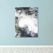 Tropisch Storm Ida in het Caribische Zee 2 Canvas Afdruk (Insitu (Houten vloer))