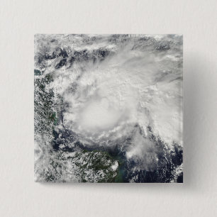 Tropisch Storm Ida in het Caribische Zee Vierkante Button 5,1 Cm