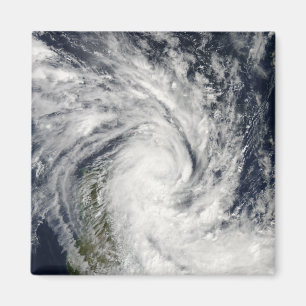 Tropisch Storm Jade dat aan land komt over Madagas Magneet