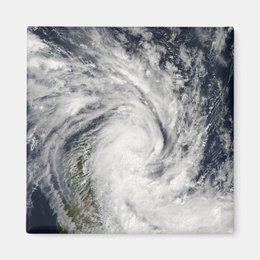 Tropisch Storm Jade dat aan land komt over Madagas Magneet (Voorkant)