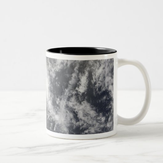 Tropisch Storm Josephine Tweekleurige Koffiemok (Rechts)