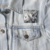 Tropisch Storm Josephine Vierkante Button 5,1 Cm (In situ)