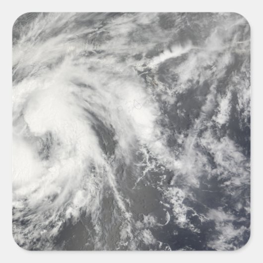 Tropisch Storm Josephine Vierkante Sticker (Voorkant)