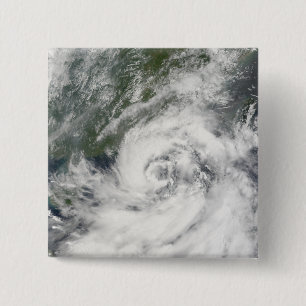 Tropisch Storm Kammuri Vierkante Button 5,1 Cm