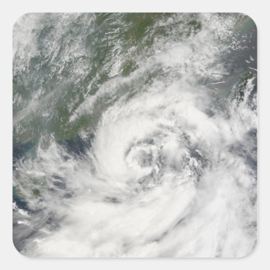 Tropisch Storm Kammuri Vierkante Sticker (Voorkant)