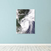Tropisch Storm Mekkhala Canvas Afdruk (Insitu (Houten vloer))