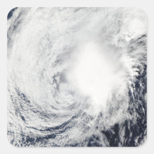 Tropisch Storm Nida zuidoosten Kadena Vierkante Sticker