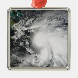 Tropisch Storm over Haïti Metalen Ornament