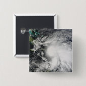 Tropisch Storm over Haïti Vierkante Button 5,1 Cm (Voorkant /achterkant)