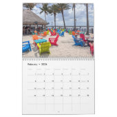 Tropisch strand 2025 kalender (Feb 2026)