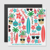 Tropisch strand Ananas Mele Kalikimaka (Voorkant / Achterkant)