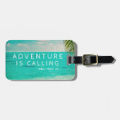 Tropisch strand avontuur belt en ik moet gaan. bagagelabel (Voorkant horizontaal)