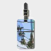 Tropisch strand Bagagelabel (Voorkant verticaal)