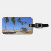 Tropisch strand bagagelabel (Voorkant horizontaal)