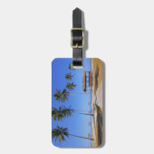Tropisch strand bagagelabel (Voorkant verticaal)