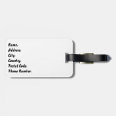 Tropisch strand bagagelabel (Achterkant horizontaal)