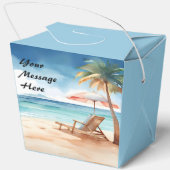 Tropisch strand bedankdoosjes (Achterkant)