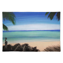 Tropisch strand Bermuda Ocean MoJo Placemat
