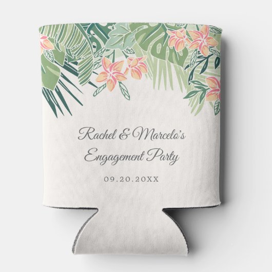 Tropisch strand blikjeskoeler (Achterkant)