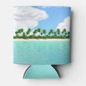 Tropisch strand blikjeskoeler (Voorkant)