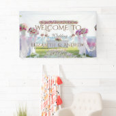 Tropisch strand, bloemen, Ocean Wedding Banner (Insitu)