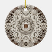 tropisch strand boho chic tribal macrame crochet keramisch ornament (Achterkant)
