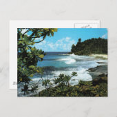 Tropisch strand briefkaart (Voorkant / Achterkant)