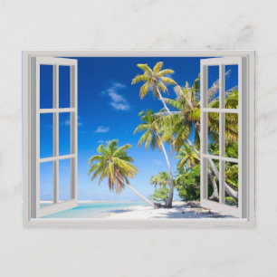 Tropisch strand briefkaart