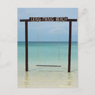 tropisch strand briefkaart