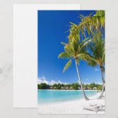 Tropisch strand briefpapier (Voorkant / Achterkant)