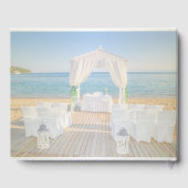 Tropisch strand bruiloft gastenboek (Achterkant)