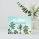 Tropisch strand bruiloft slaat de datum op aankondigingskaart (Staand voorkant)