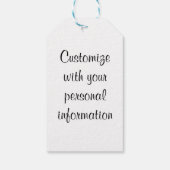 Tropisch strand cadeaulabel (Achterkant)