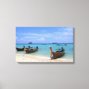 Tropisch strand canvas afdruk