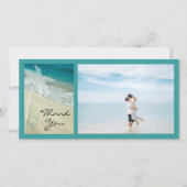 Tropisch strand Dank je Bedankkaart (Voorkant)