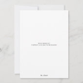 Tropisch strand Elegant groen Foto Save The Date (Achterkant)