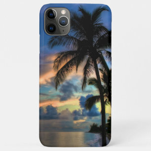 Tropisch strand en palmbomen iPhone 11 pro max hoesje