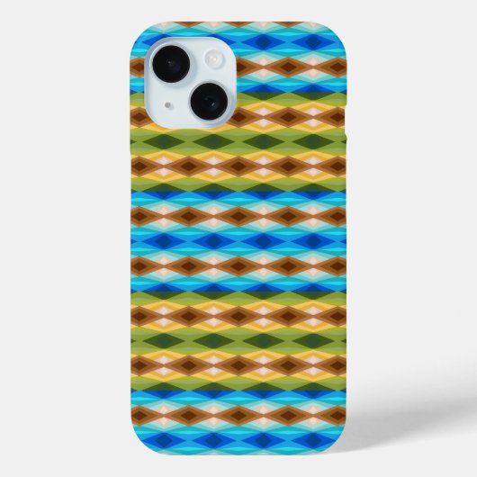 Tropisch strand gekleurde caleidoscoop Abstracte k Case-Mate iPhone Case (Achterkant)