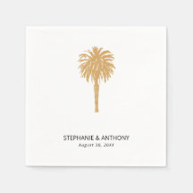 Tropisch strand goudpalm, bestemming bruiloft