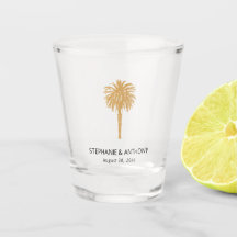 Tropisch strand goudpalm, bestemming bruiloft