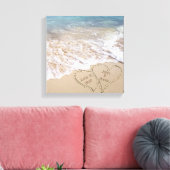 tropisch strand harten turquoise oceaan canvas afdruk (Insitu (Woonkamer))