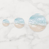 Tropisch  strand Heart Shore Weddenschap Confetti (Achterkanten)