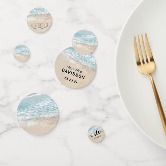 Tropisch  strand Heart Shore Weddenschap Confetti (Groep)