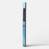 Tropisch strand in Blauwgroen Aqua Turquoise Blue Case-Mate iPhone Case (Achterkant / Links)