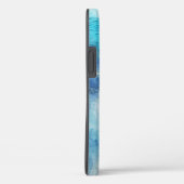 Tropisch strand in Blauwgroen Aqua Turquoise Blue Case-Mate iPhone Case (Achterkant / Rechts)