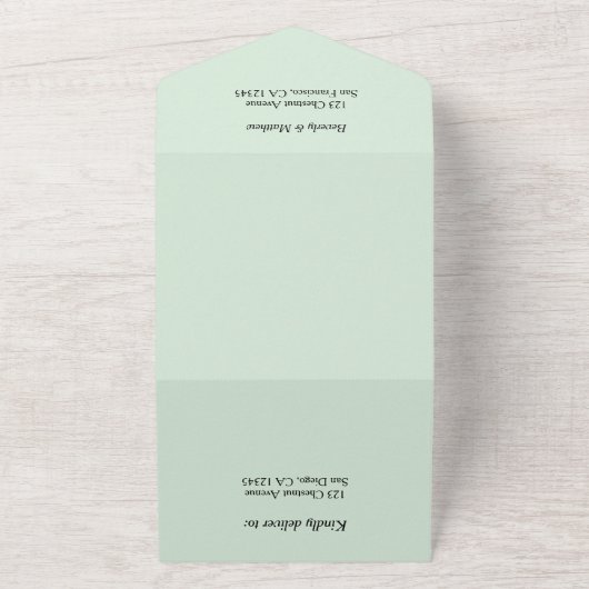 Tropisch strand in één uitnodiging (Buitenkant)